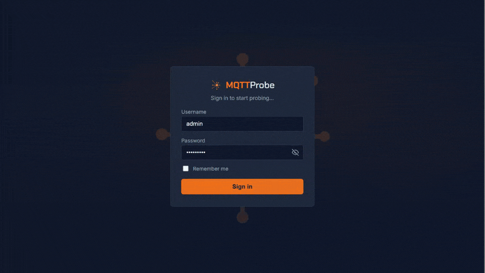 MQTTProbe demo: connect to a broker, browse topics, decode Sparkplug B.